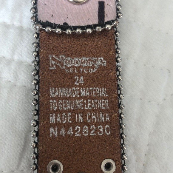 Nocona Girls Camo 24 Pink Belt - Picture 6 of 6